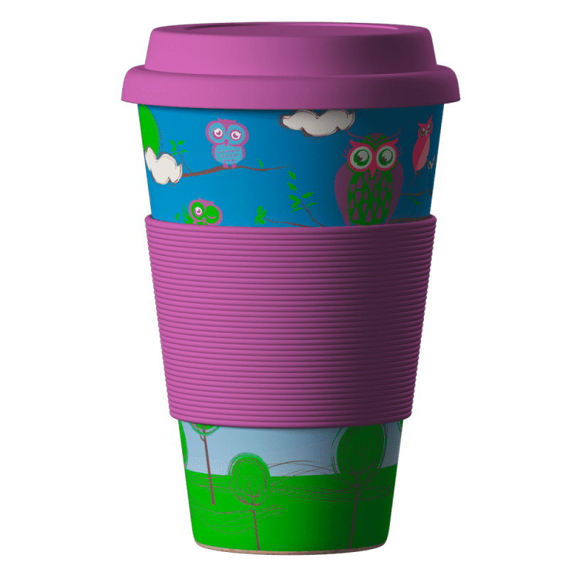 GOTE ECO BAMBOO CUP - OWLS