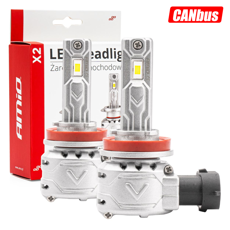 LLAMPA LED AMiO H8/H9/H11 X2-Series AM-02974 +400%...