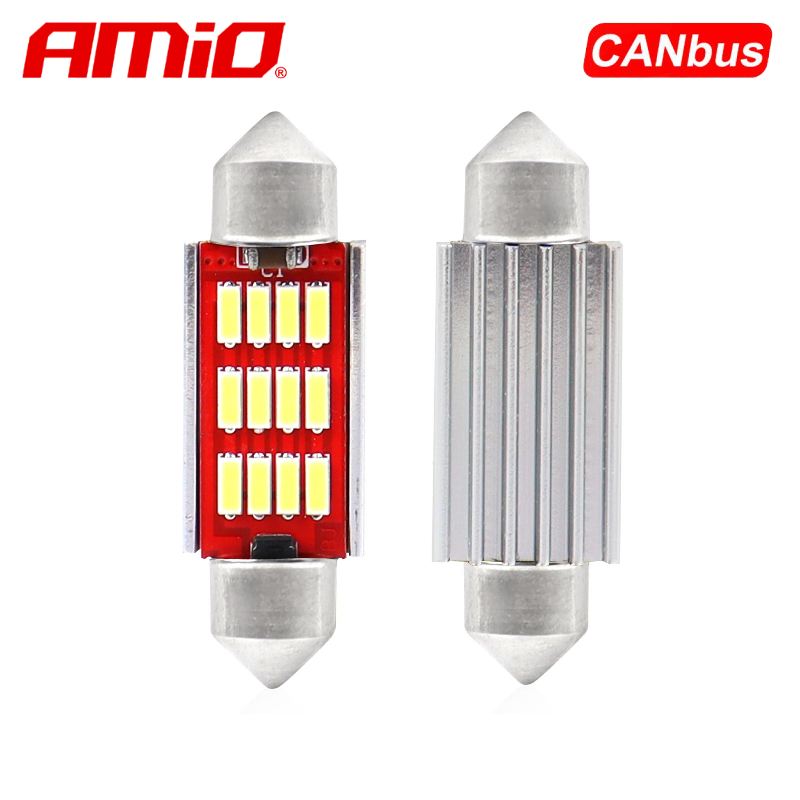 LLAMPA LED CANBUS AMiO AM-01290 4014-12SMD C5...