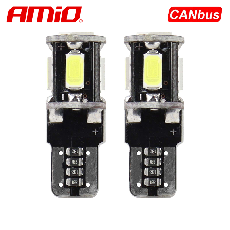 LLAMPA LED CANBUS AMiO AM-01628 5730-5SMD W5W...