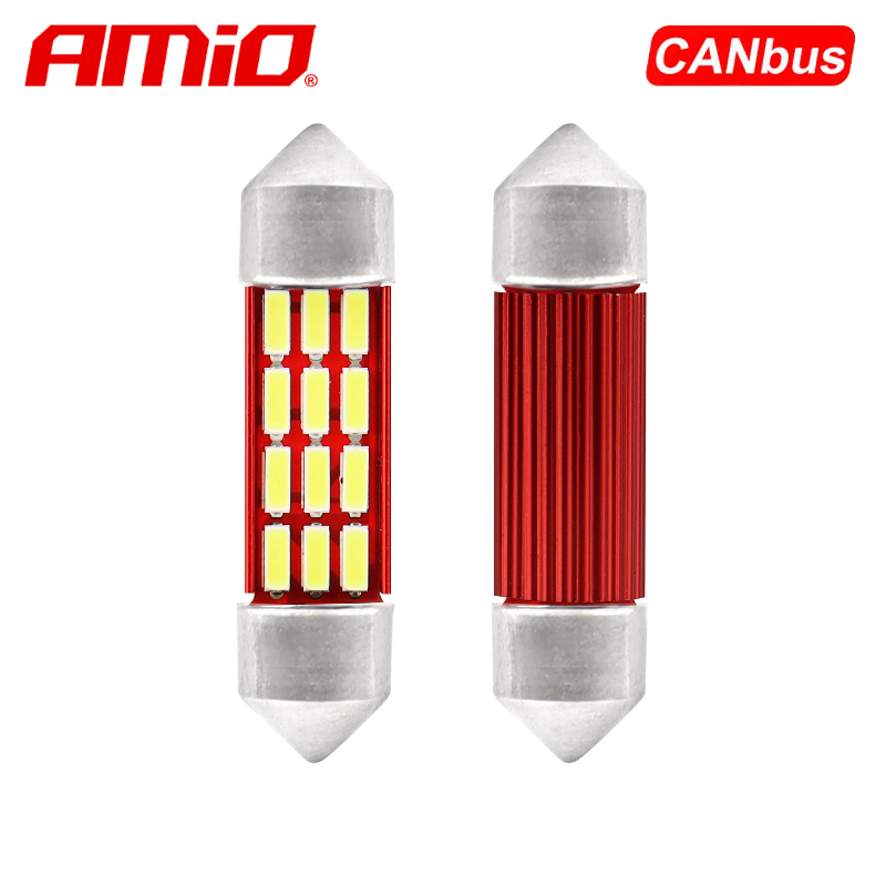 LLAMPA LED CANBUS AMiO AM-01632 4014-12SMD C5W C10...