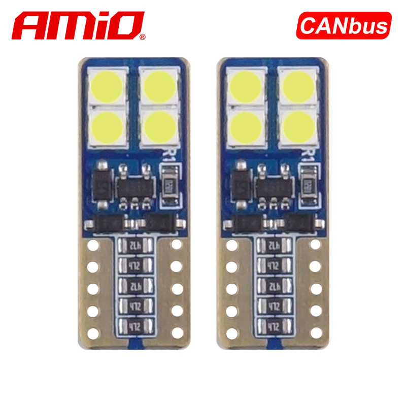 LLAMPA LED CANBUS AMiO AM-01635 2835-8SMD W5W 12V/...