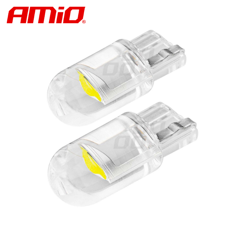 LLAMPA LED AMiO AM-02645 W5W COB HPC 12V CLEAR WHITE 2 COPE