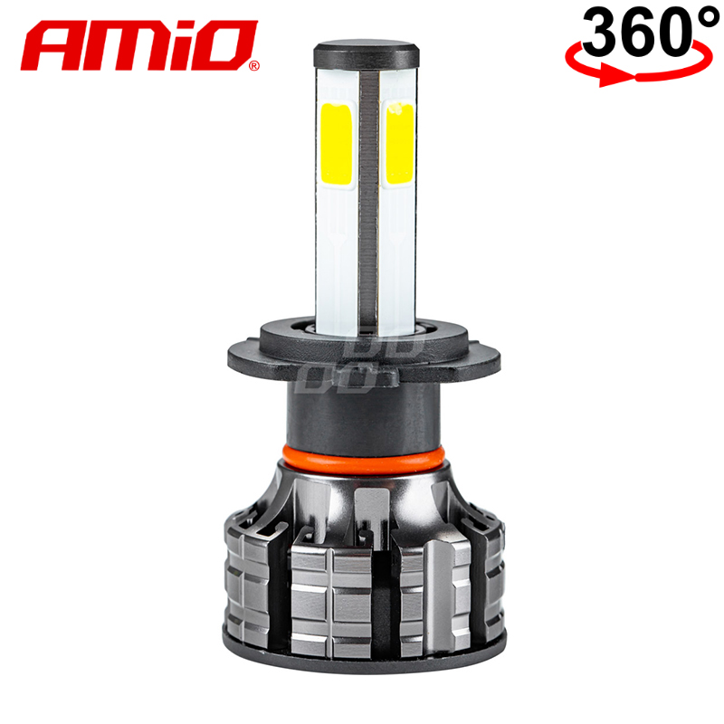 LLAMPA LED AMiO H7 COB-Series 360° AM-02844 +170% 12-24V 38W 6500K SET
