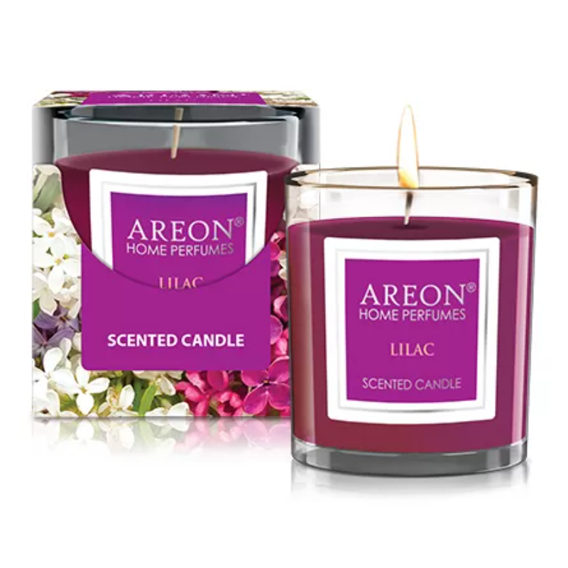 QIRI AROMATIK AREON SCENTED CANDLES 120G LILAC