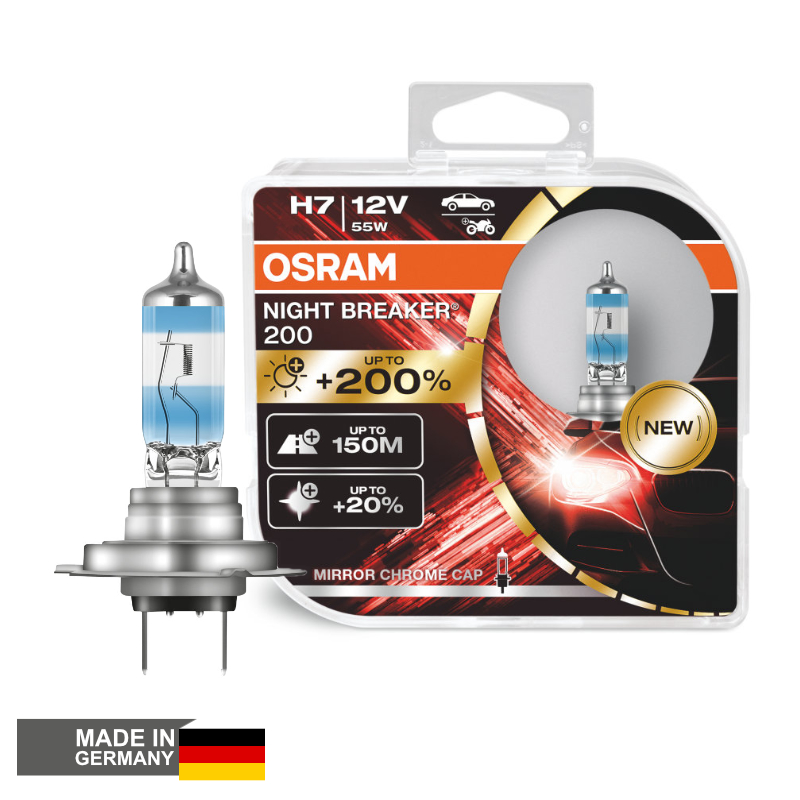 LLAMPA OSRAM H7 12V 55W NIGHT BREAKER +200% M...