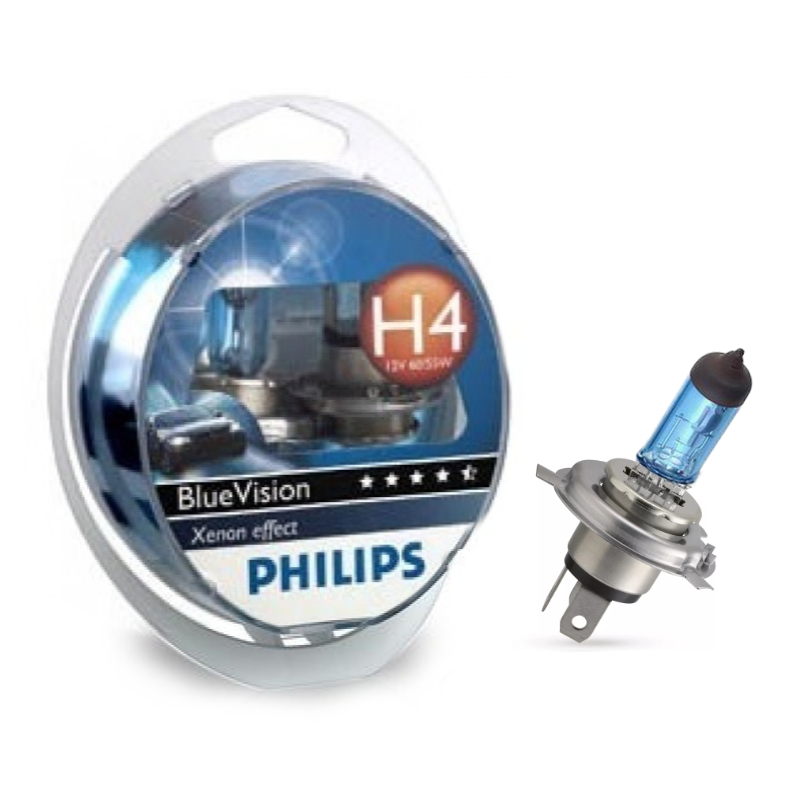 LLAMPA PHILIPS BLUE VISION H4 12 V 60/55 W S2 2 CO...